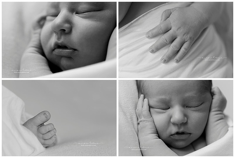 portraits de détails de bébé au naturel par photographe spécialiste des nouveau-nés - Photos de bébé au naturel