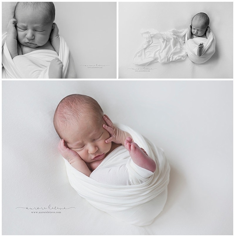 photo de nouveau-né au naturel allongé par photographe spécialiste des bébés à Sainte foy les lyon - Photos de bébé au naturel
