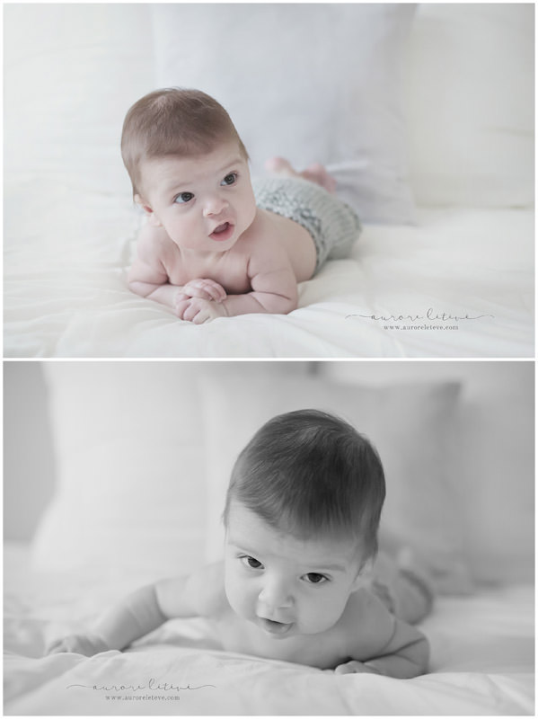 Une jolie séance photo pour les 100 jours de Bébé avec Léandre