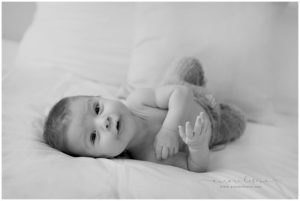 Une jolie séance photo pour les 100 jours de Bébé avec Léandre