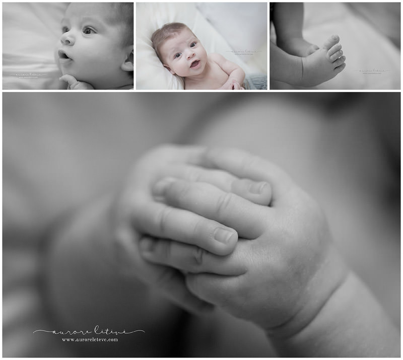 Une jolie séance photo pour les 100 jours de Bébé avec Léandre