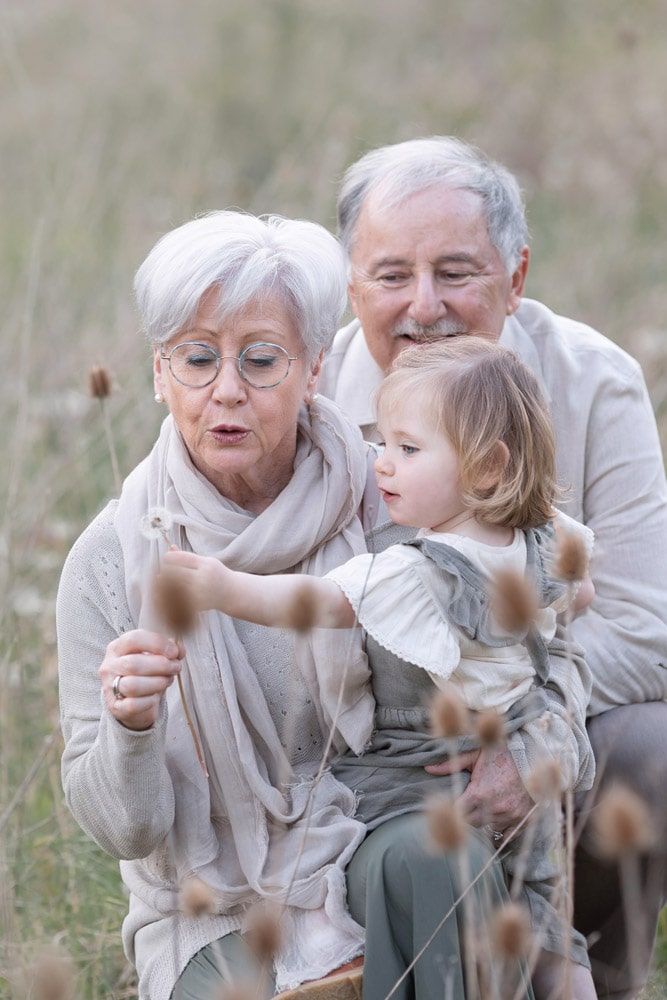 Shooting photo de famille avec les grand-parents à Lyon